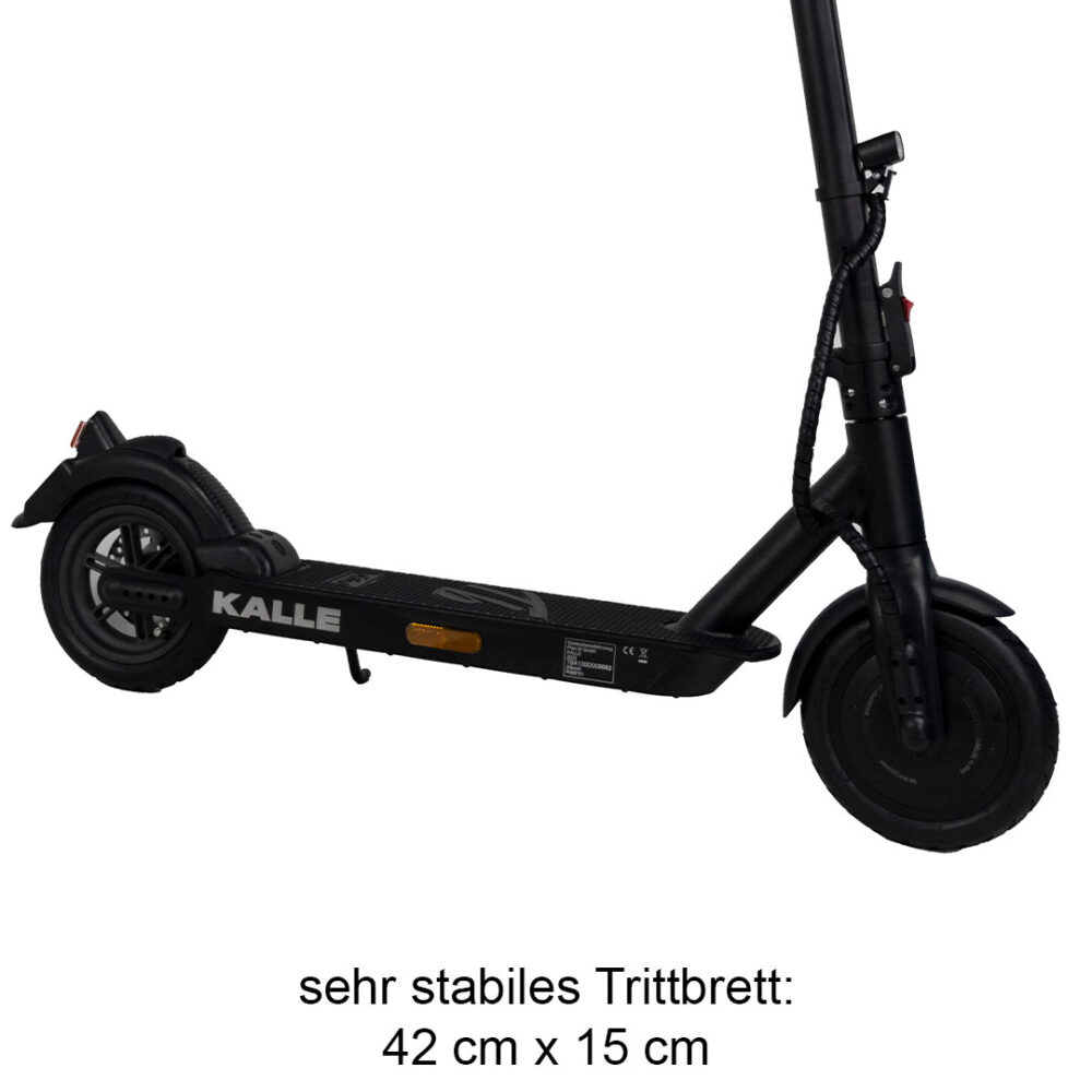 trittbrett kalle escooter elektroscooter seitenansicht detail