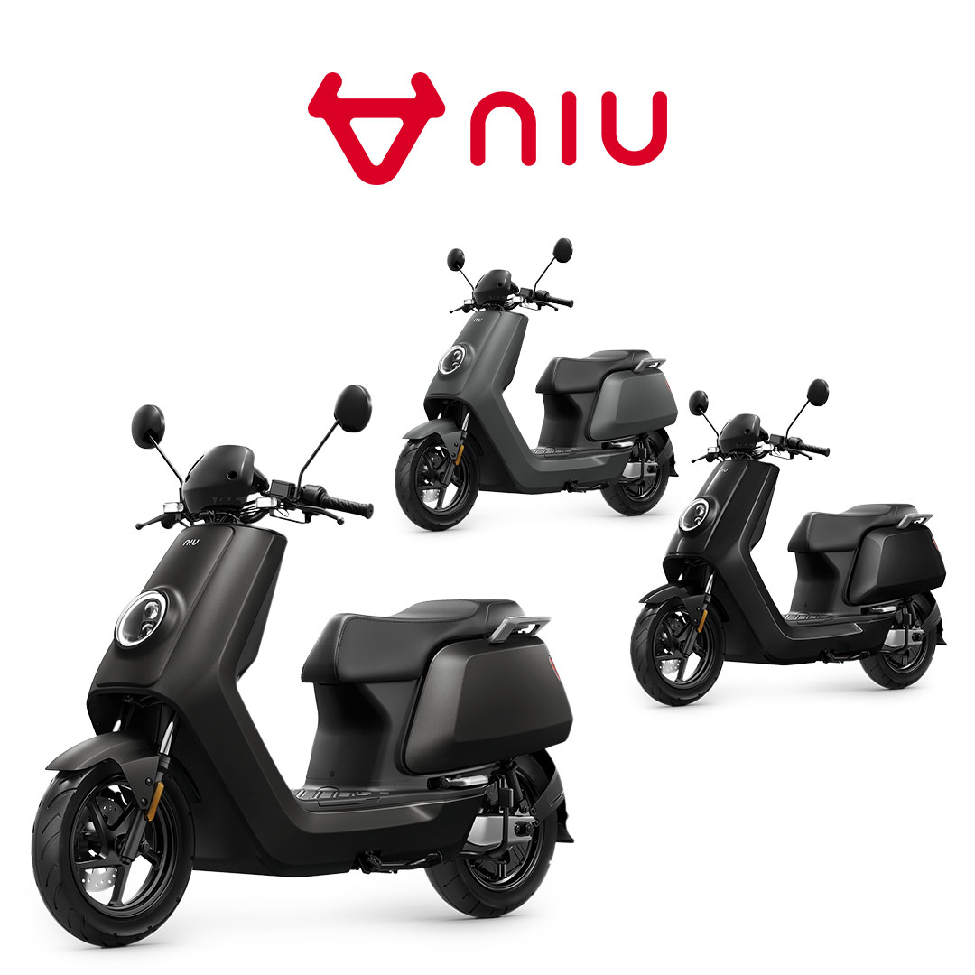 NIU NQi Sport eroller in grau und schwarz