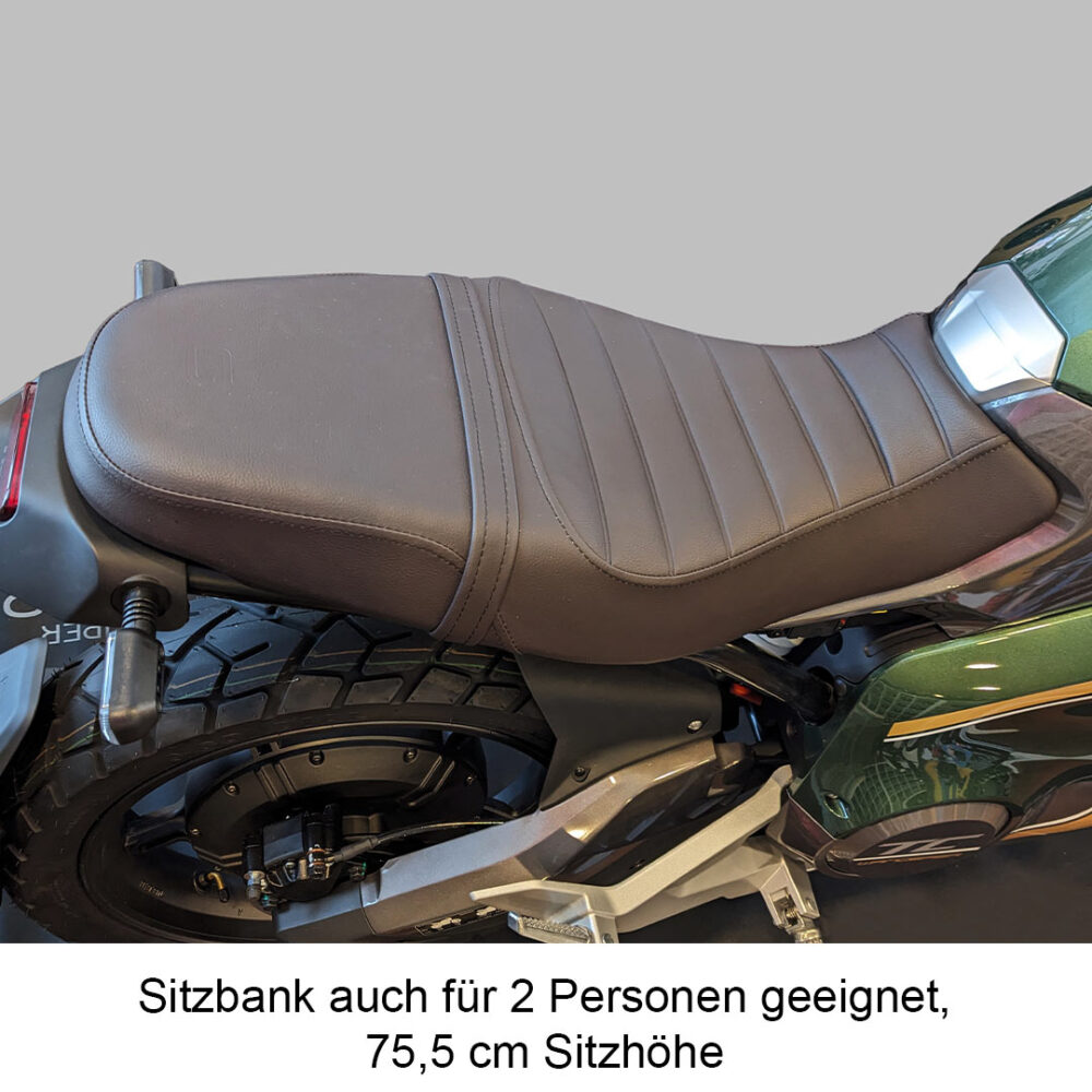 Sitzbank von Super Soco TC Wanderer 45 km/h Elektromoped