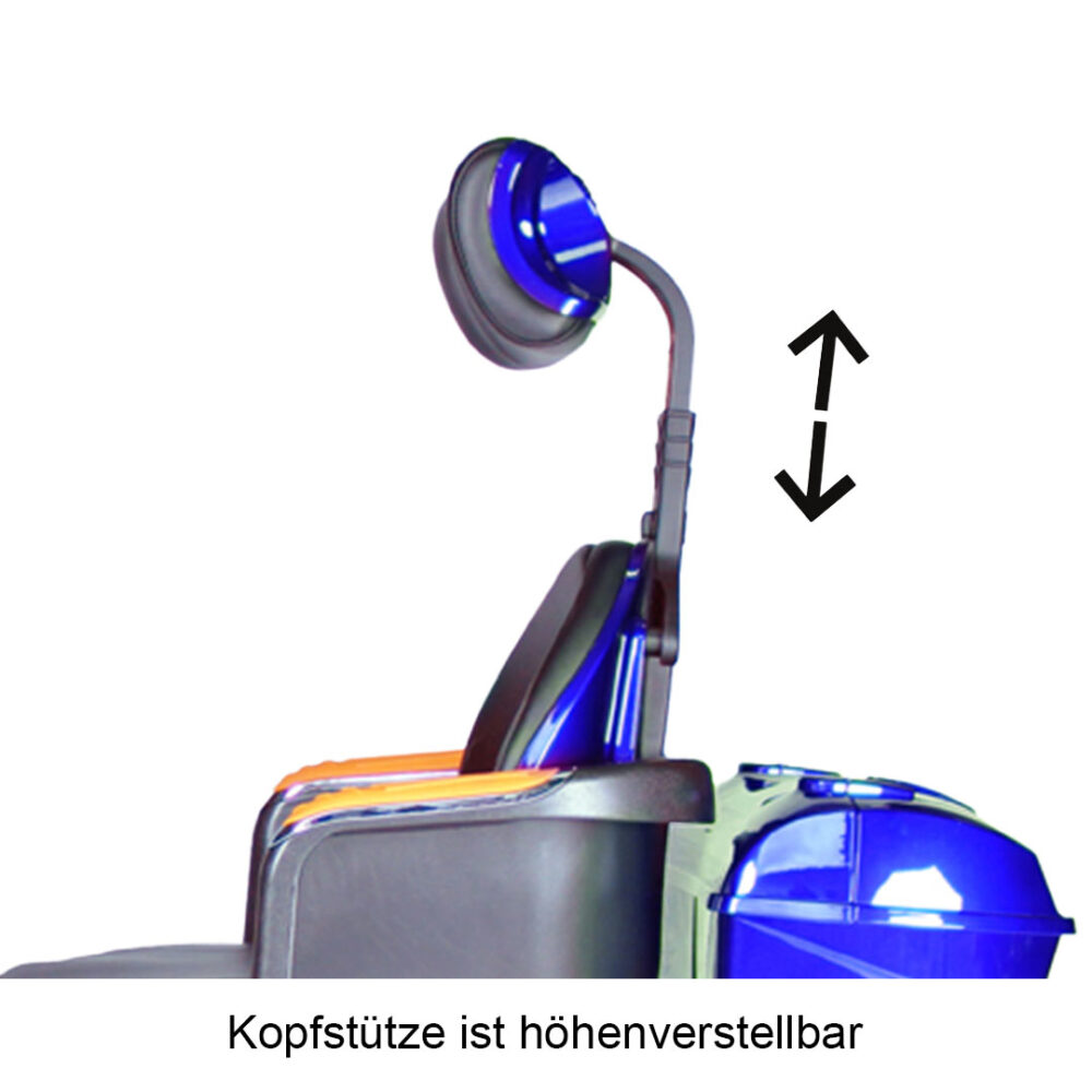 Kopfstütze von Eco Engel 540 Seniorenmobil mit elektromagnetischer Bremse