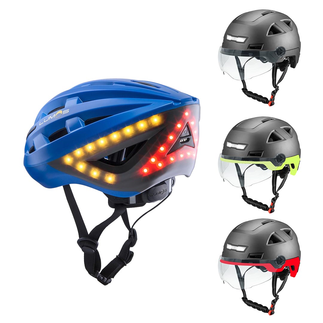Helme von Lumos und Vito für eScooter mit Licht und Visier