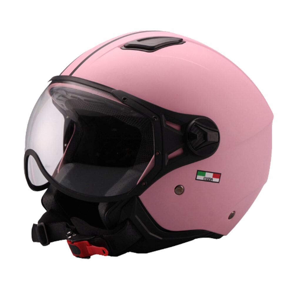 Vito Jethelm in pink mit halbem Visier für Motorrad und Roller